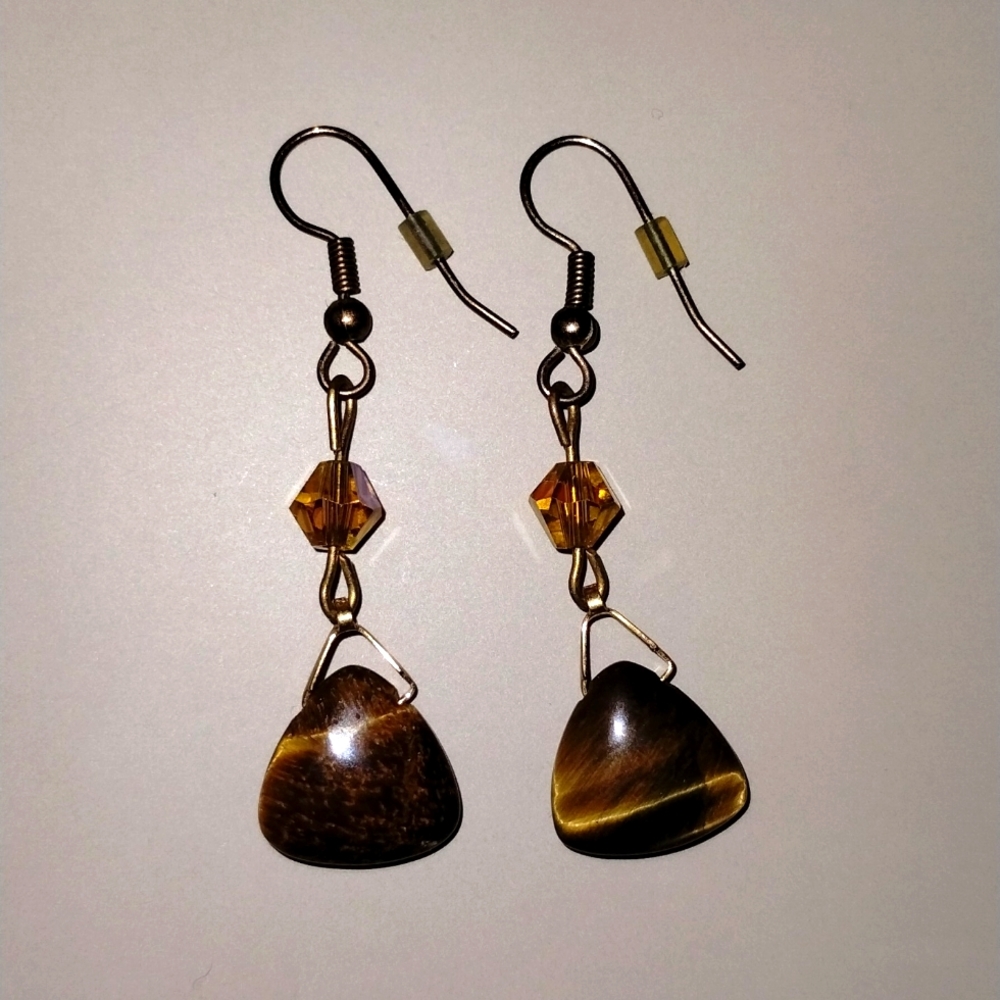 Tigers eye earrings